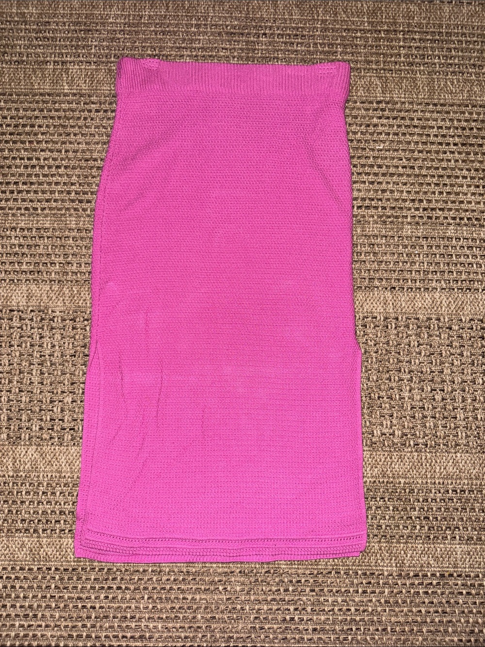 Happily Grey Pink Bodycon Knit Skirt